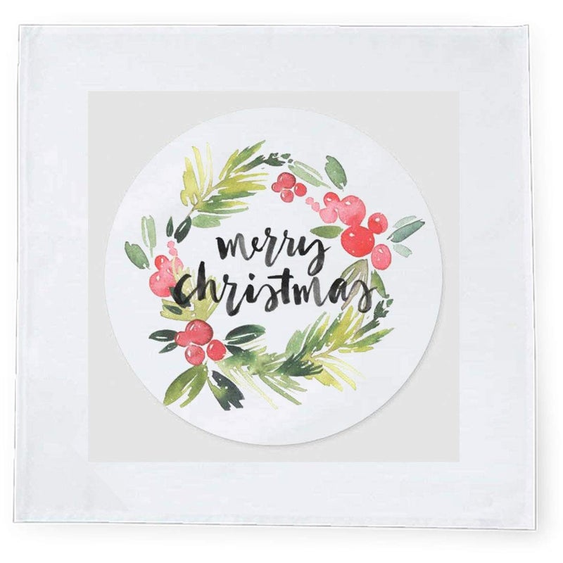 Khakee 6 Pcs Christmas Theme Tafta Silk Table Napkins 10x 10 for Xmas Decoration Christmas OrnamentsChristmas Gift npxmas231P - Image 2