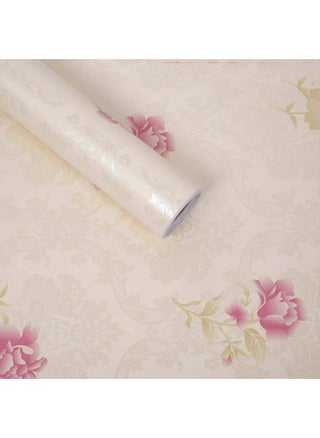wolpin Wall Stickers Wallpaper for Bedroom Roses (45 x 500 cm) Peony Damask Valentine's Day Decor Love Self Adhesive, Beige - pzsku/Z35C059FB8F154FC889D4Z/45/_/1738306770/d76db162-58b2-4770-a671-cb5d8c6f16ef