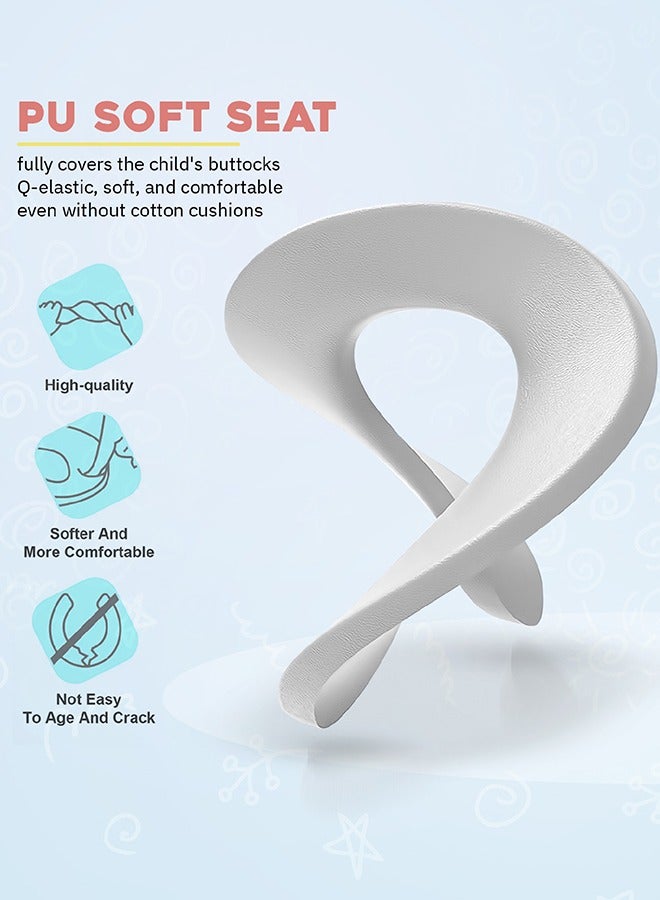 BAYBEE Milano Western Baby Potty Training Seat With Handle, Cushion Seat 1 To 5 Years Pink - Image 4