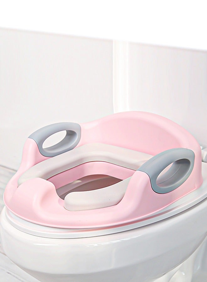 BAYBEE Milano Western Baby Potty Training Seat With Handle, Cushion Seat 1 To 5 Years Pink - Image 1