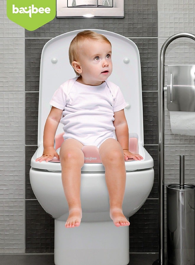 BAYBEE Milano Western Baby Potty Training Seat With Handle, Cushion Seat 1 To 5 Years Pink - Image 2