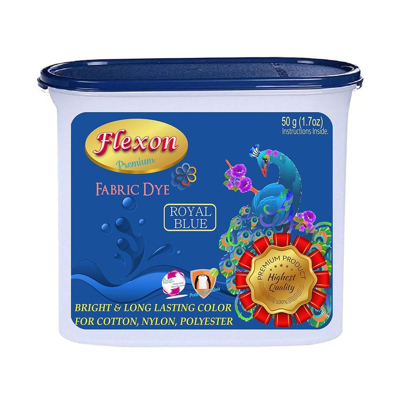 Flexon Dye Powdered Fabric Dye ROYAL BLUE 50g - Image 1