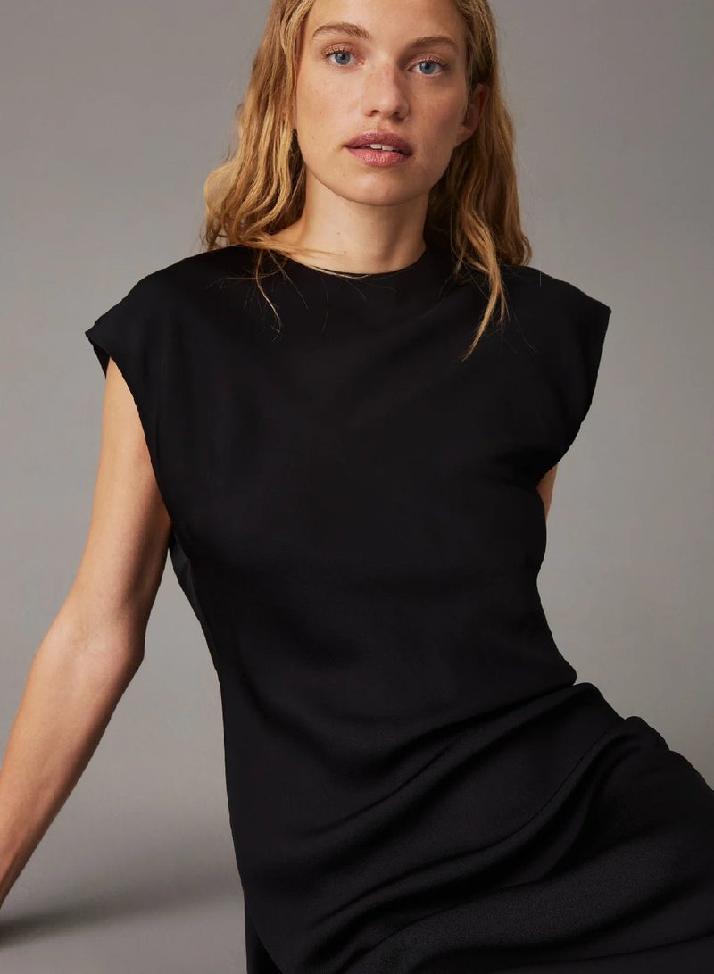 CALVIN KLEIN Viscose Shift Dress - Image 4