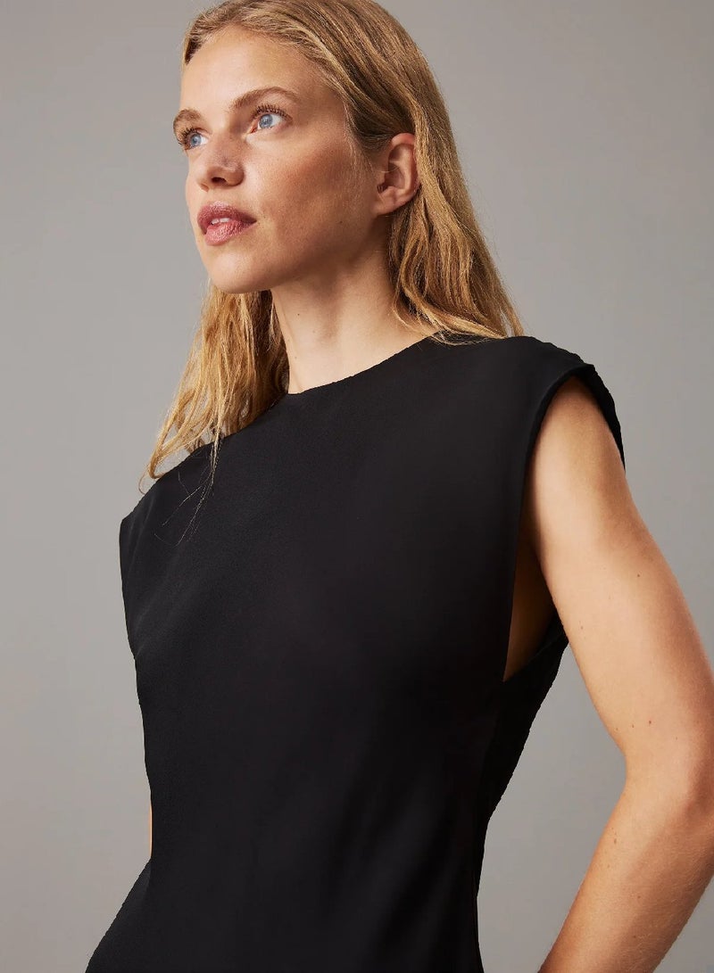 CALVIN KLEIN Viscose Shift Dress - Image 3