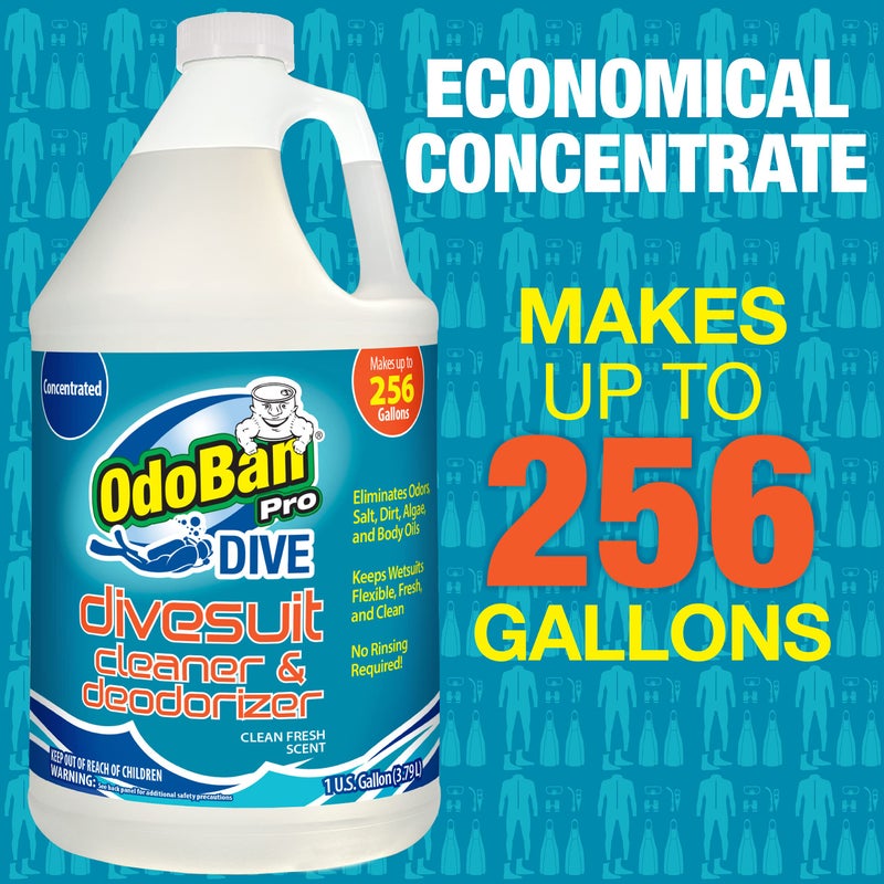 OdoBan Dive No-Rinse Wetsuit Cleaner Concentrate, 1 Gallon - Image 2