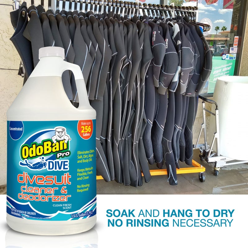 OdoBan Dive No-Rinse Wetsuit Cleaner Concentrate, 1 Gallon - Image 3