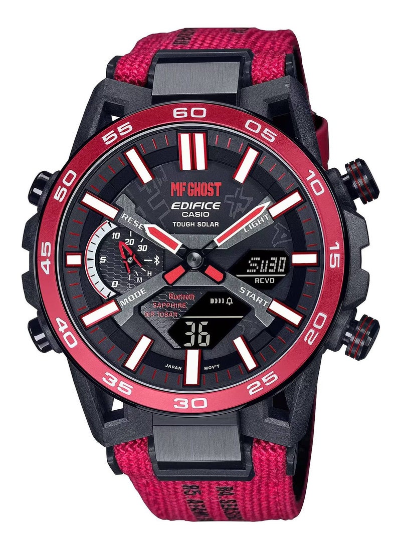 CASIO - Edifice MF Ghost Bluetooth Analog-Digital Special Edition Men's Watch ECB-2000MFG-1ADR - Image 1