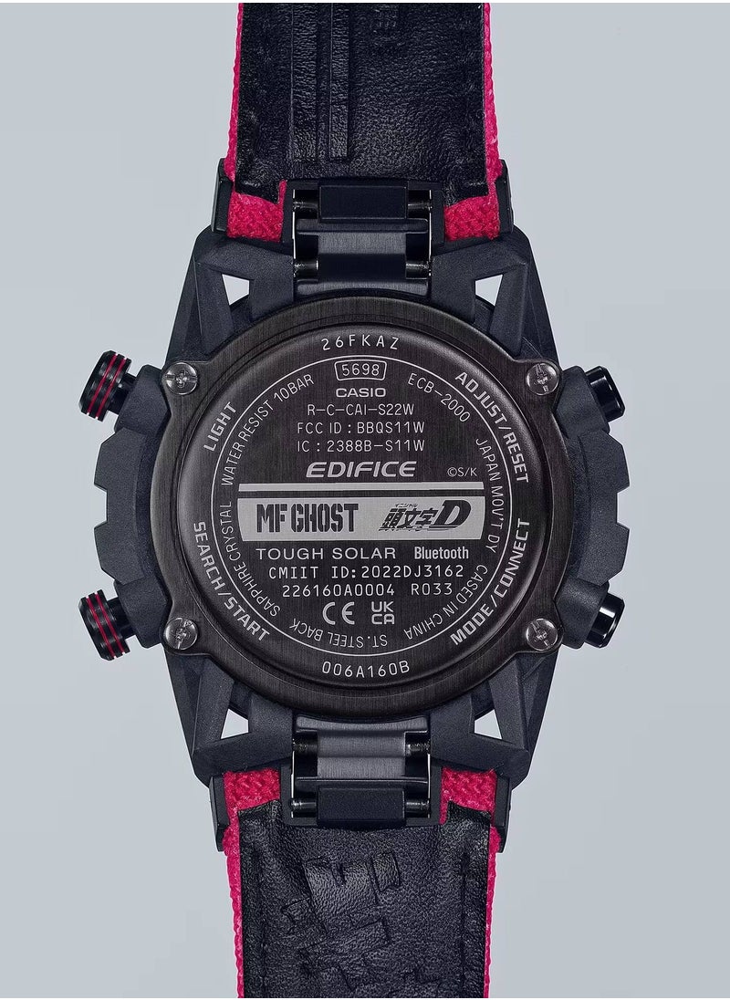 CASIO - Edifice MF Ghost Bluetooth Analog-Digital Special Edition Men's Watch ECB-2000MFG-1ADR - Image 1