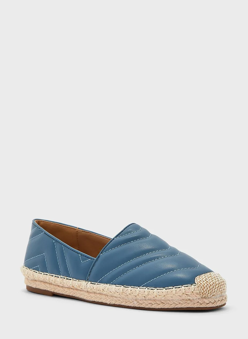 ايلا Zig Zag Quilted Flat Espadrille