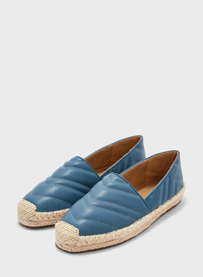 ايلا Zig Zag Quilted Flat Espadrille