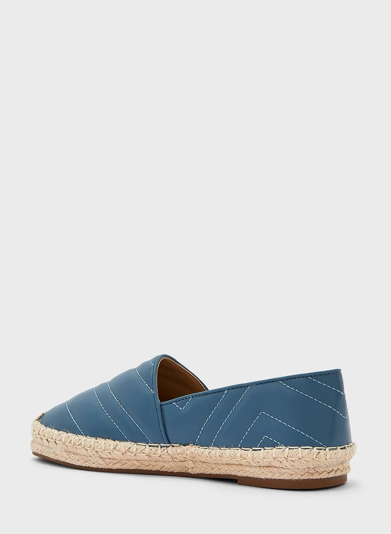 ايلا Zig Zag Quilted Flat Espadrille