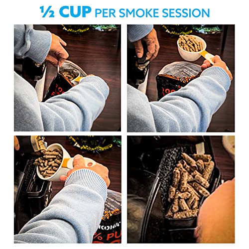 Kona Premium Blend Smoker Pellets, Intended for Ninja Woodfire Outdoor Grill, 2 lb Resealable Bag - Image 4