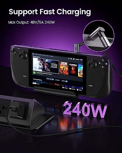 ANDTOBO 90 Degree USB C Adapter, Right Angle USB C Male to Female Extender 100W, USB4 Type C 40Gbps Connector 8K &60Hz for ROG Ally, Steam Deck, Switch, Thunderbolt4, iPhone 17 16 15 Pro Max- 2 Pack - Image 5