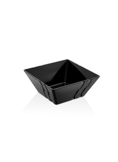 Melamine square bowl size 14 cm black