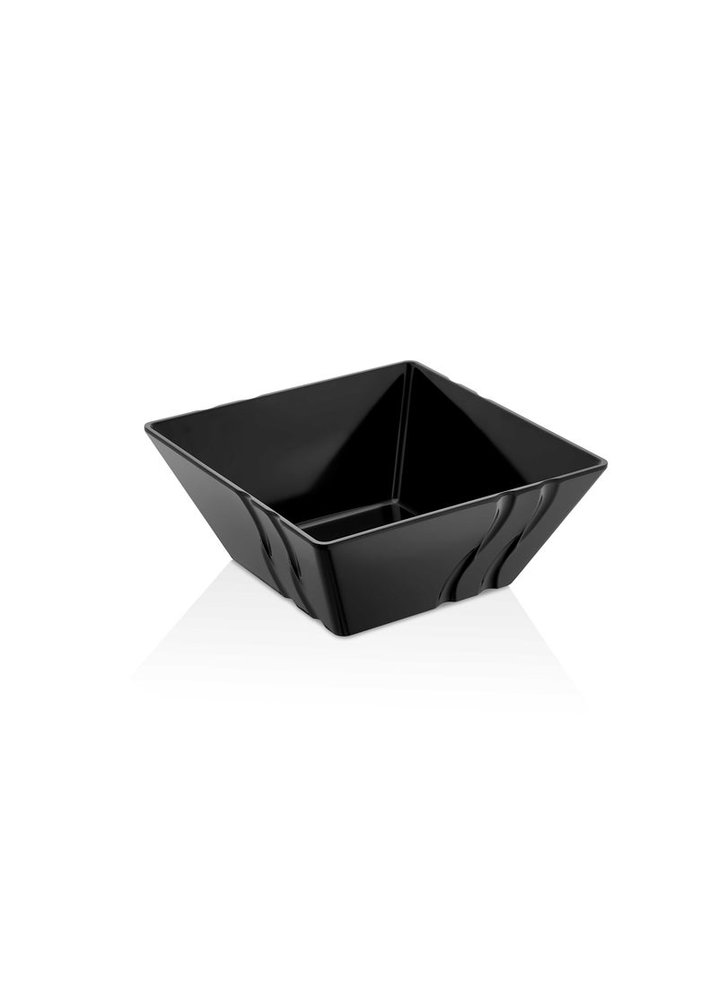 KULSAN - Melamine square bowl size 14 cm black - Image 1