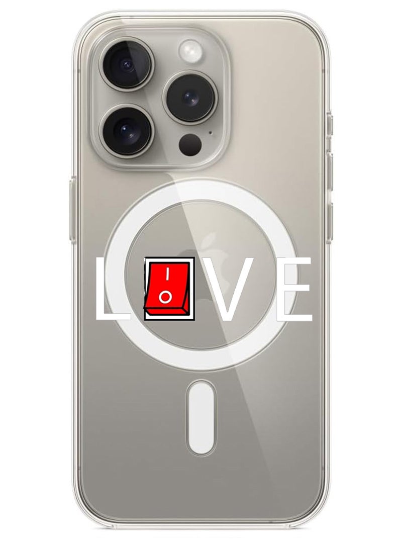 Theodor Magnetic Case for iPhone 15 Pro 6.1-inch Compatible with MagSafe Wireless Charging, Shockproof Phone Bumper Cover Live - Image 1