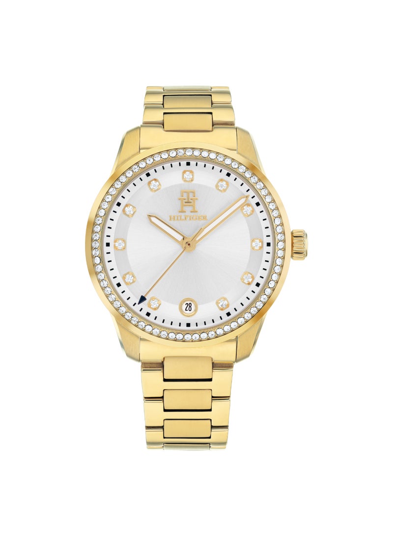 TOMMY HILFIGER ROUND ANALOG WOMEN'S SILVER CASE WATCH - 1782758 - Image 2