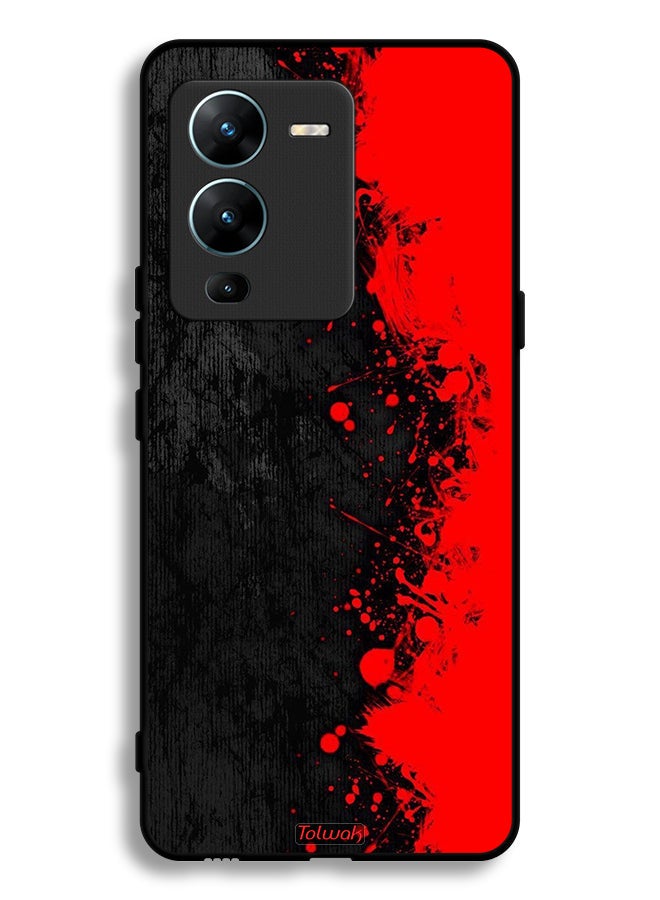 Tolwak Vivo V25 Pro 5G Protective Case Cover Paint Abstract Pattern - Image 2