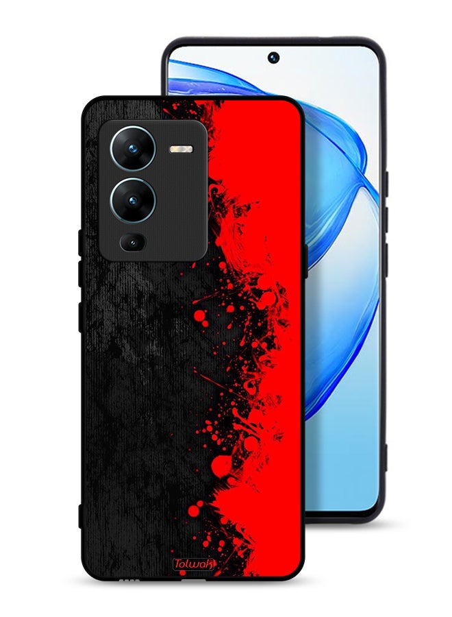 Tolwak Vivo V25 Pro 5G Protective Case Cover Paint Abstract Pattern - Image 1
