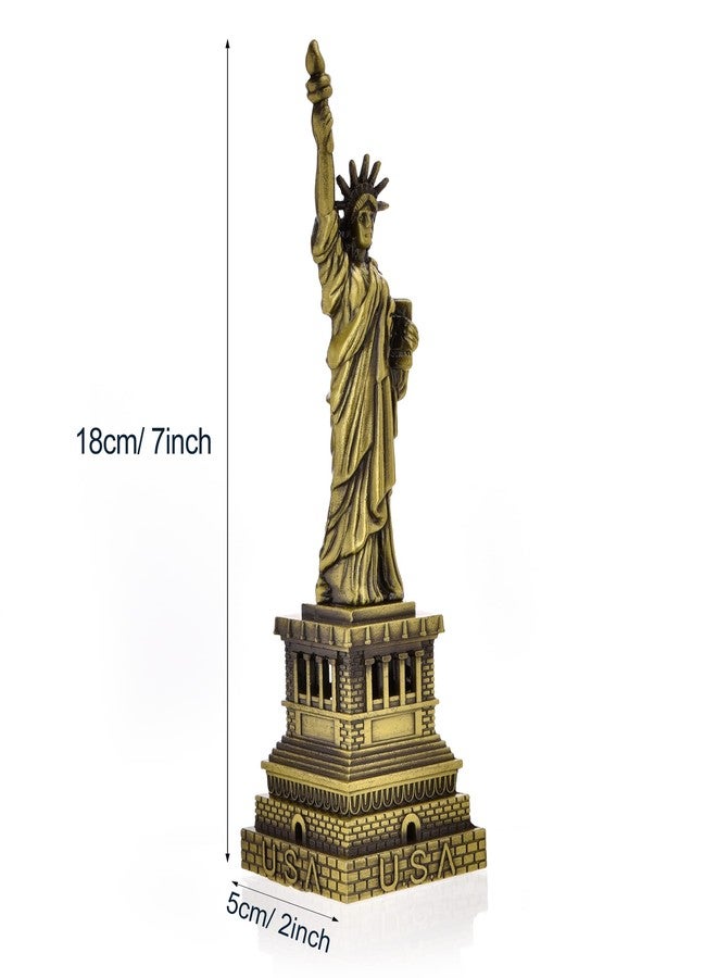 ESHATO 7 Inch USA Statue of Liberty Statue Sculpture New York City Liberty Island, Collectible Figure Statue Gifts - Image 2