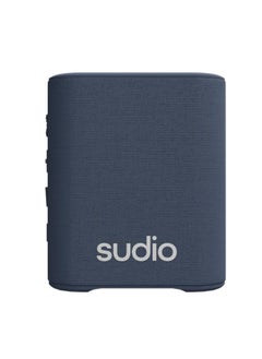 Sudio S2 Bluetooth Speaker with Loud Sound and Deeper Bass Long Playtime IPX5 Waterproof Bluetooth 5.3 TWS Pairing Portable Wireless Compact Speaker for Home, Outdoor (Blue)