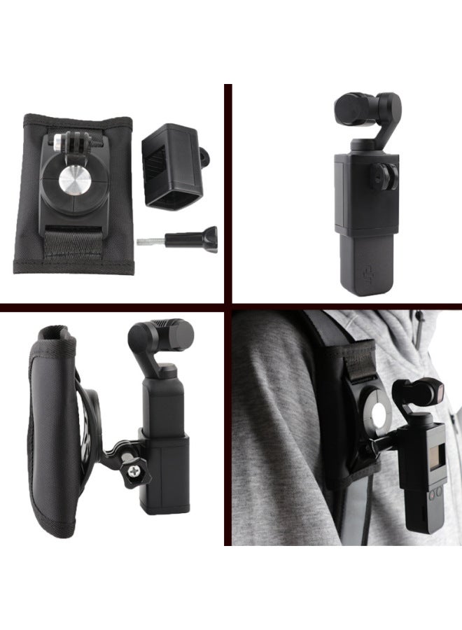 Suitable For Dajiang Osmo Pocket2/3 Pocket Eyes Yuntai Camera Backpack Clip Frame Expansion Bracket-Color:Pocket3 Frame + Backpack Strap - Image 5