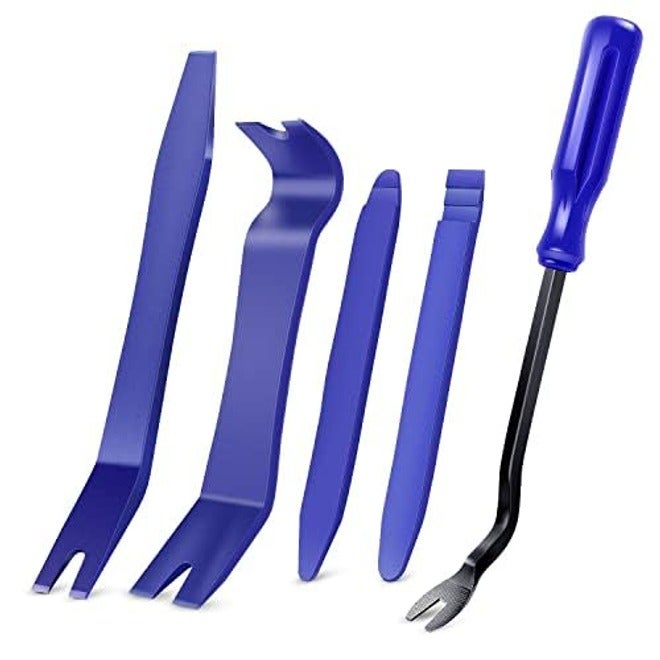 GOOACC 5PCS Auto Trim Removal Tool Kit No-Scratch Pry Tool for Car Door Clip Panel & Audio Dashboard Dismantle