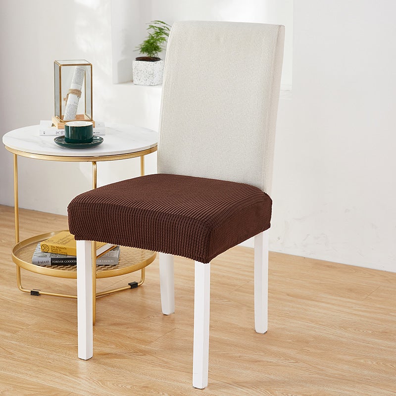 Solid Color Corn Velvet Stool Cover – Elastic Rectangle Seat Cover for Living Room - Image 1