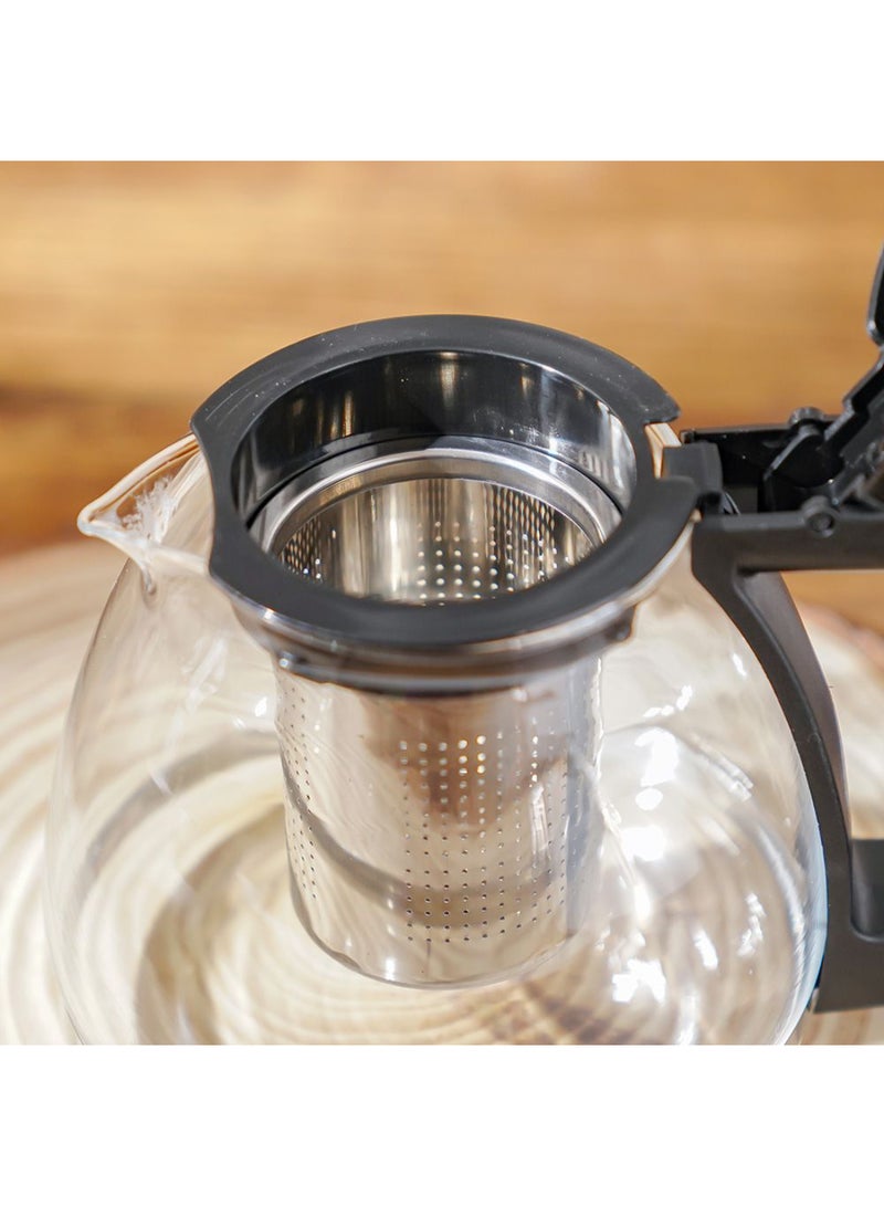 DANUBE HOME Chef's Delight Tea Pot with Filter – Stainless Steel Infuser Tea Kettle for Loose Leaf & Herbal Tea Brewing, Durable, Stylish Design, Perfect for Home & Gift - 1000ml - Image 2