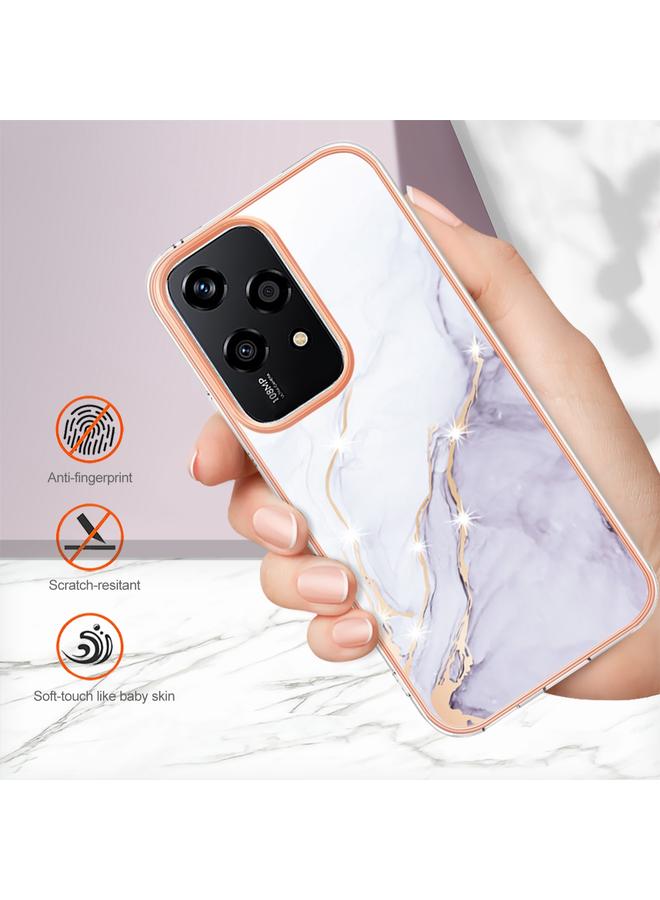 S-TOP Case For Honor 200 Lite Global Electroplating Marble Dual-side IMD Phone Case - Image 5