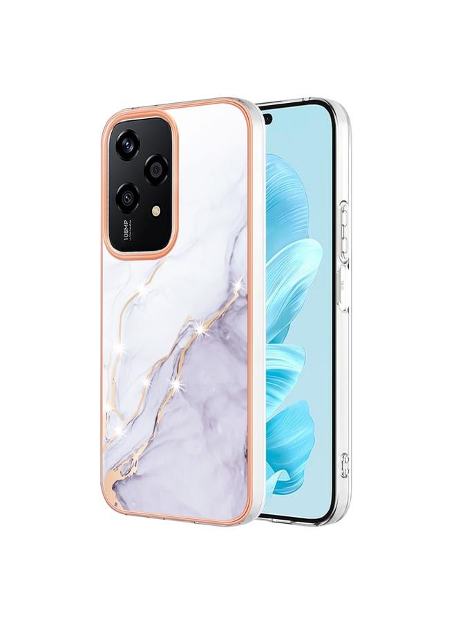 S-TOP Case For Honor 200 Lite Global Electroplating Marble Dual-side IMD Phone Case - Image 1