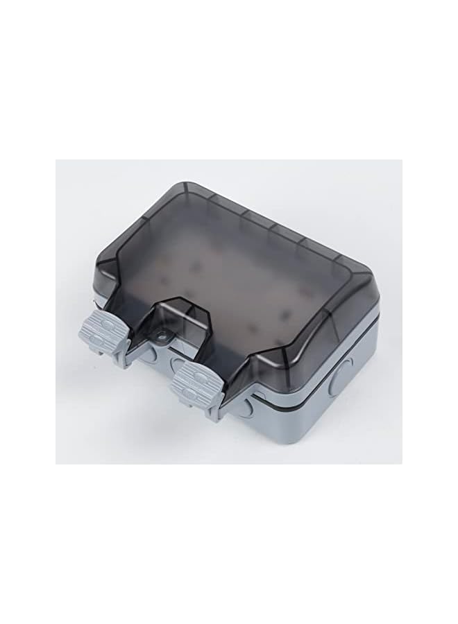 promass IP66 Outdoor Waterproof Switch With Power Indicator Outdoor Safety Switch Socket (Double Socket) - Image 4