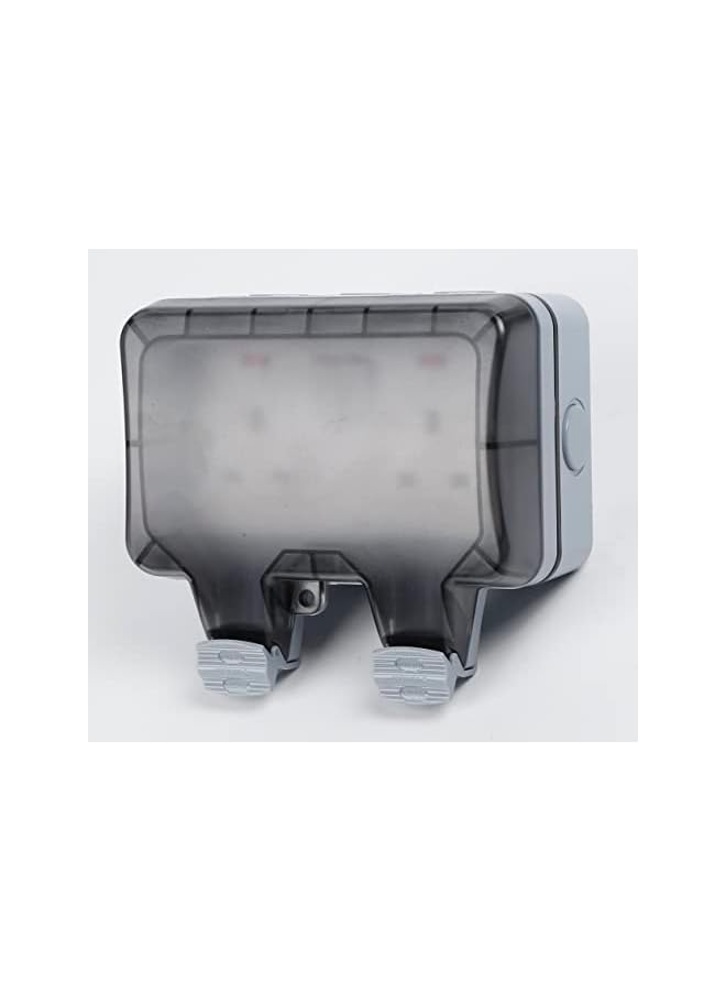 promass IP66 Outdoor Waterproof Switch With Power Indicator Outdoor Safety Switch Socket (Double Socket) - Image 2