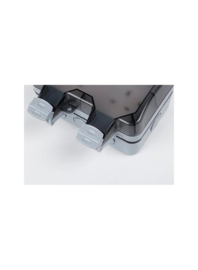 promass IP66 Outdoor Waterproof Switch With Power Indicator Outdoor Safety Switch Socket (Double Socket) - Image 3