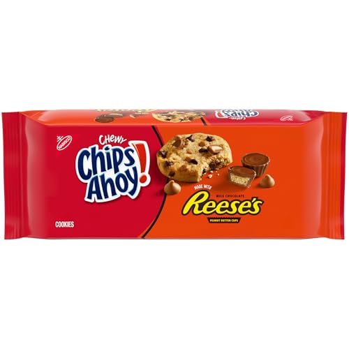 CHIPS AHOY! Chewy Chocolate Chip Cookies with Reese's Peanut Butter Cups, 9.5 oz - Image 1
