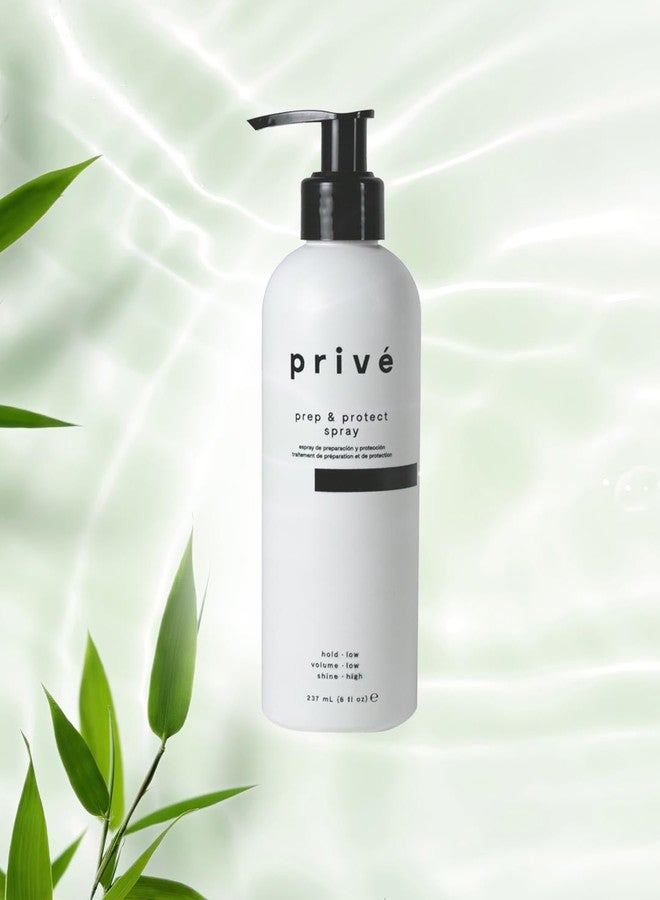PRIVE Privé Prep & Protect Blow Dry Hair Cream - Lightweight Hair Styling Cream with Heat Protection - Jojoba, Green Tea & Kukui Oil Help Strengthen, Hydrate & Add Shine - Detangles & Smooths Frizz (8 oz) - Image 2