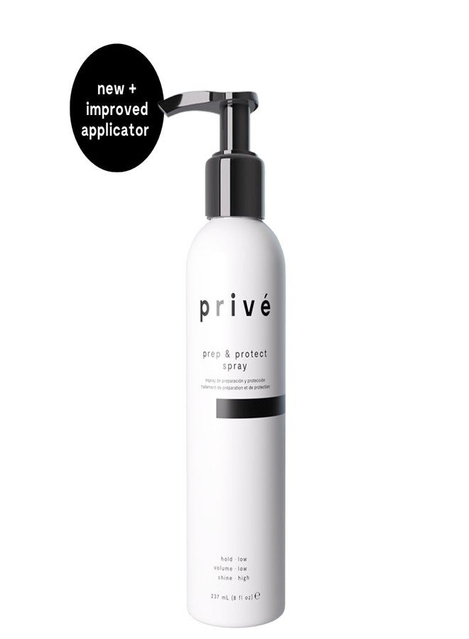 PRIVE Privé Prep & Protect Blow Dry Hair Cream - Lightweight Hair Styling Cream with Heat Protection - Jojoba, Green Tea & Kukui Oil Help Strengthen, Hydrate & Add Shine - Detangles & Smooths Frizz (8 oz) - Image 4