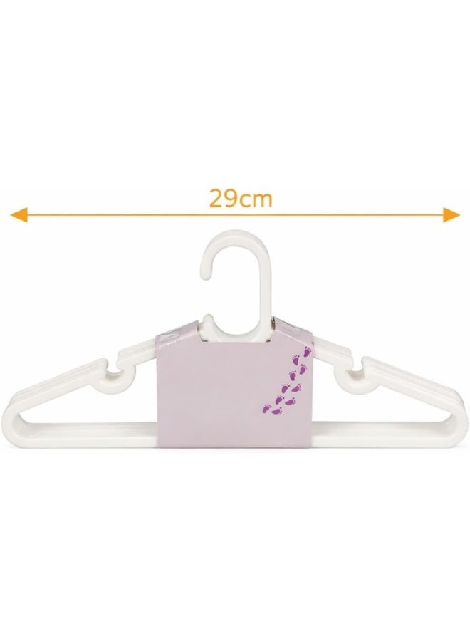 10-piece baby clothes hanger set, durable and lightweight closet organizer, baby clothes rack, space saver, closet storage solution, 29cm wide, nursery home organizer - Image 4