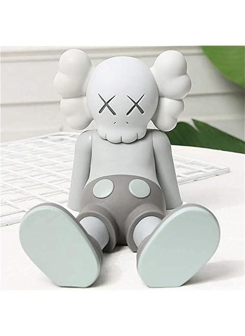 6 15cm Prototype Lying K A W S OriginalFake Companion Model Art Toys Action Figure Collectible Model Toy (Gray)