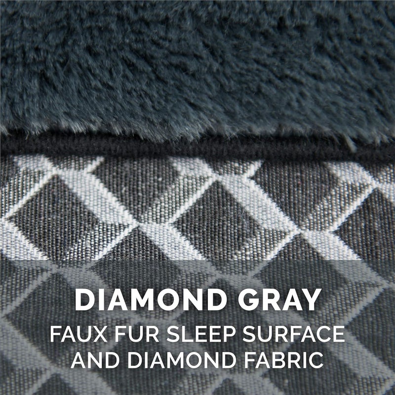 Furhaven Replacement Dog Bed Cover Comfy Couch Plush & Décor Sofa-Style, Machine Washable - Diamond Gray, Jumbo (X-Large) - Image 4