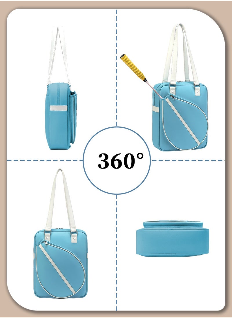 Moovant - Fashion Badminton Racket Bag for Women Men, Multifunctional Outdoor Sports Fitness Shoulder Backpack, Dry & Wet Separation, Large for Sports Items, Clothes, Rackets - Image 1