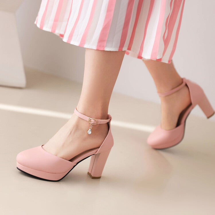 Dropshopping2022 Spring Fashion High-Heeled Women'S Shoes 33-46 Size Size Hollow Round Toe Single Shoes - Image 4