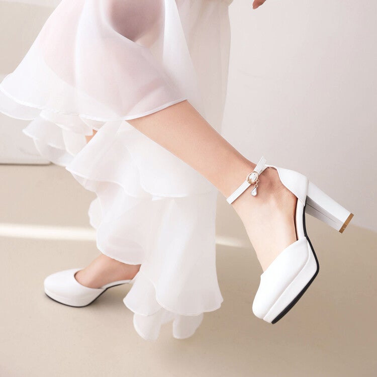 Dropshopping2022 Spring Fashion High-Heeled Women'S Shoes 33-46 Size Size Hollow Round Toe Single Shoes - Image 3