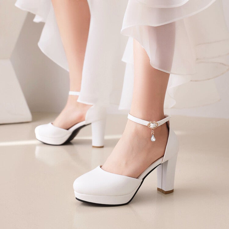 Dropshopping2022 Spring Fashion High-Heeled Women'S Shoes 33-46 Size Size Hollow Round Toe Single Shoes - Image 2