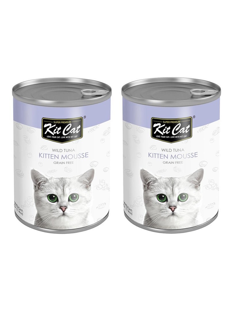 كيت كات 2 قطعة من طعام القطط المعلب بنكهة التونة البرية 400 جرام