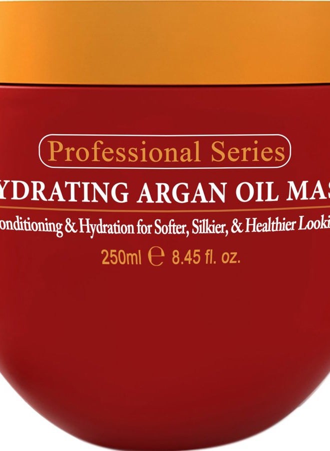 Arvazallia Hydrating Argan Oil Hair Mask and Deep Conditioner for Dry or Damaged Hair (8.45 oz Jar) - Image 1