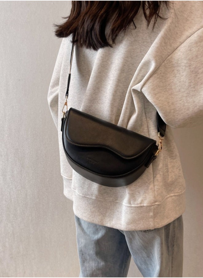 WAOKN - Women's Popular Retro Shoulder Bag, Ladies Versatile Fashion Armpit Small Square Bag Crossbody Bag Sling Bag Side Bag Carry Bag, PU Leather Carry Bag for College Students and Teenagers - Image 1