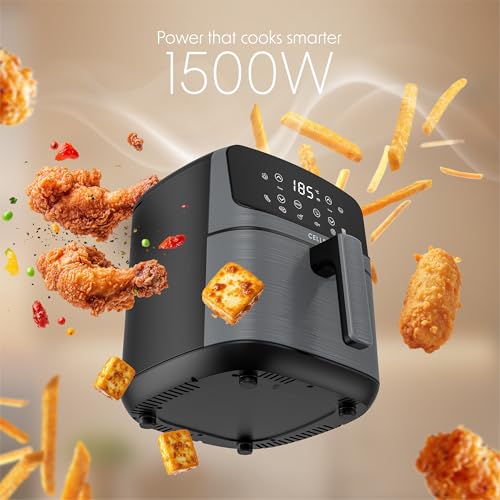 Cellecor Aurifry Digital Air Fryer 4.5L | 1500W | 360° Rapid Air Circulation | Up to 90% Less Oil | 8 Preset Modes | Touch Control & Digital Display | Non-Stick Basket | Auto Shut-Off | 2 Yrs Warranty - Image 3