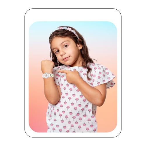 SPIKY Analog Watch for Kids (White) | Unicorn Designer Printed Strap | Water Resistant | Stylish Unisex Best Birthday Gift | Analogue Wrist Watches for Girls & Boys | Age 3-14 Yrs - Image 4