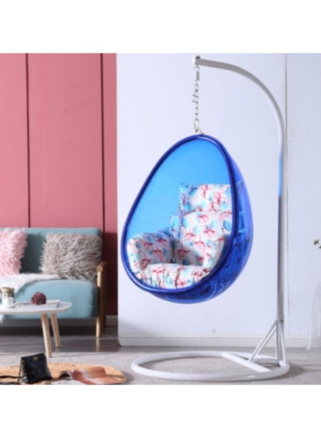YULAN Indoor Swing Hanging Chair High Quality Transparent Acrylic Oval Shape